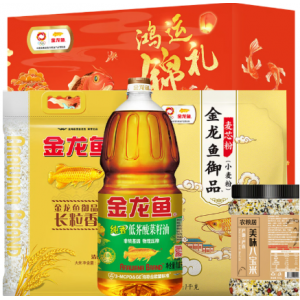 粮油米面油礼盒组合三件套装菜籽油